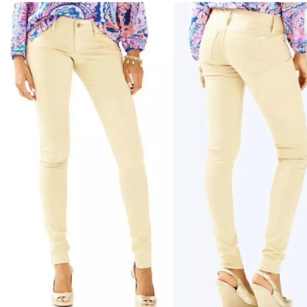 Lilly Pulitzer Cream Skinny Pants